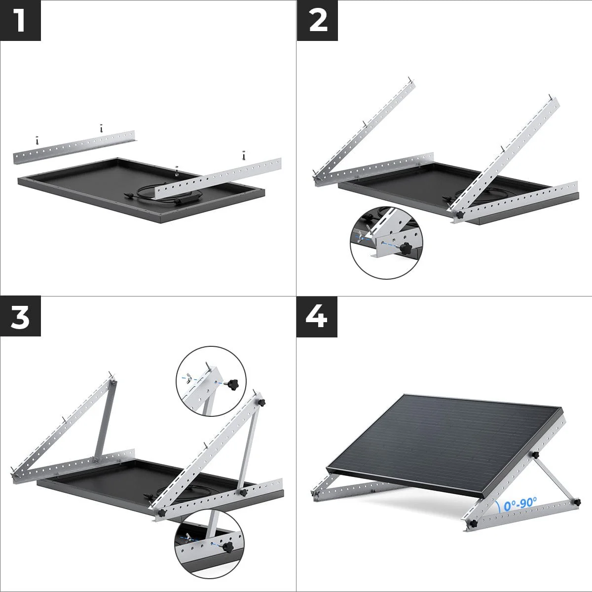 Suporte de Montagem Inclinável EcoFlow de 28" (71 cm) - Image 3