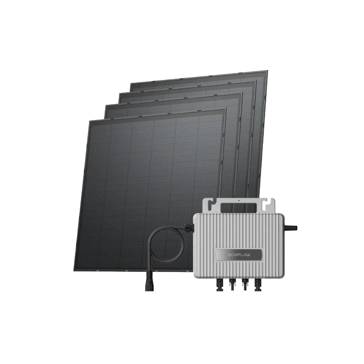Microinversor EcoFlow STREAM 800W + 4x Painel Solar de 250W